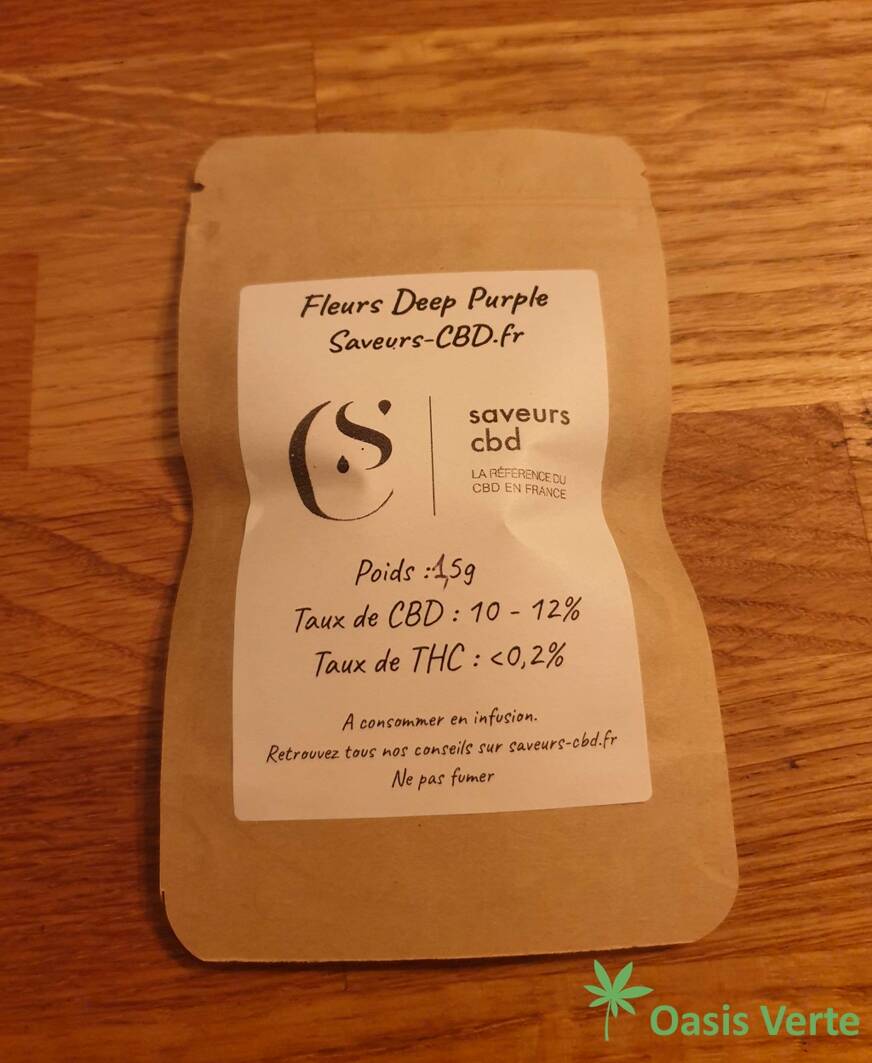 fleur cannabis deep purple saveurs cbd